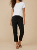 Kelly Side Zipper Trouser Pant - Black