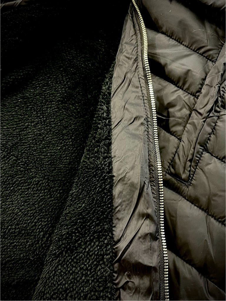 Robyn Long Puffer Vest with Removable Hood