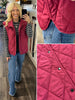 Lauri Ultra-Light Quilted Vest - Burgundy
