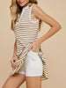 Kristine Striped Tennis Dress - Mocha