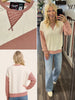 Hanna Contrast Long Sleeve - Rust