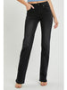 Catrina Mid-Rise Slim Straight - Dark Charcoal