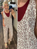Amber Mini Floral Straight Leg Overalls