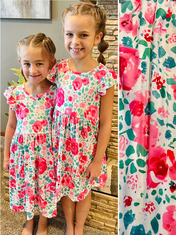 Kylee Flutter Sleeve Dress - KIDS