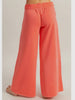 Teri So-Soft Tie Sweatpants - Coral