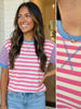 Kaleigh Pink Stripe Tee