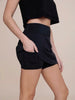 Kiley Micro Perforated Active Skort- Black