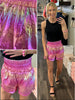 Greta Rainbow Metallic Shorts