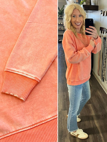 Mandy Blue Contrast Stripe Top