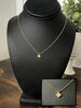 Thea Pave Clover Necklace - Gold