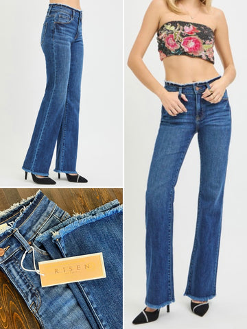 Mandy Blue Contrast Stripe Top