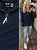 Sam Gold Accent Quarter Zip - Navy