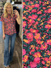 Emory Flowered Mesh Short Sleeve