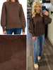 Margo Puff Sleeve Sweater - Brown