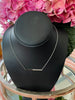 Modern Minimalist Bar Necklace - Silver