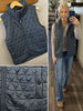 Amy Lightweight Quilted Vest - Slate
