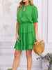 Robin Emerald Ruffle Dress