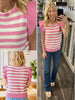 Mindy Ruffle Cap Sleeve Sweater