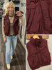 Sierra Snap Puffer Vest - Burgundy