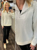 Kelsie Collared Knit Sweatshirt