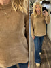 Kinsley Chenille Waffle Knit Sweater - Camel