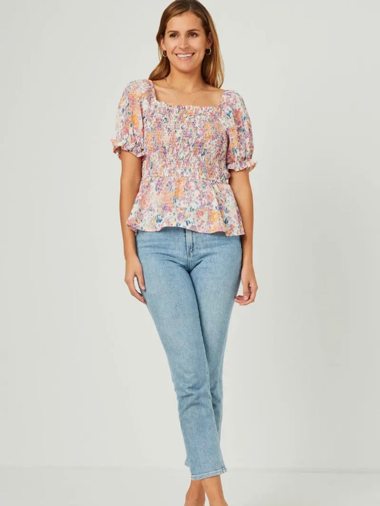 Stella Floral Smocked Top