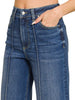 Jill High Rise Wide-Leg Pintuck Denim