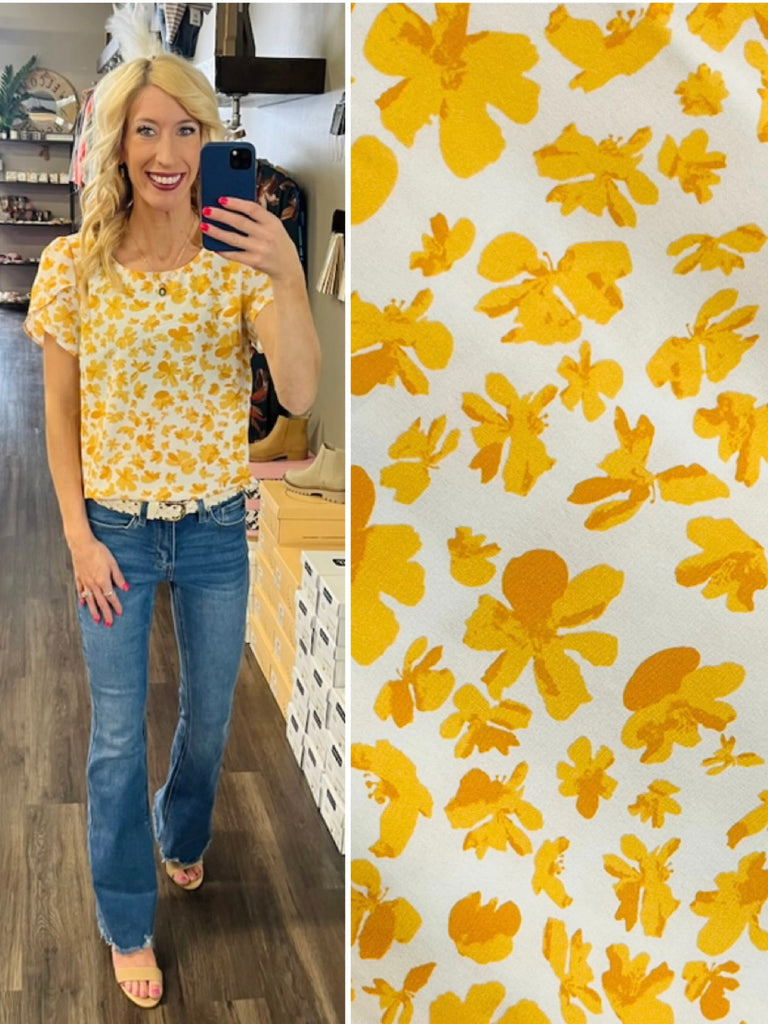 Brielle Flutter Sleeve Blouse
