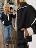 Becca 1/4 Zip Windbreaker - Black/White