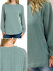 Maddie Ribbed Long Sleeve - Jade