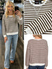 Claire Striped Crewneck Mocha