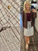 Jerry Plaid Skirt with Tie