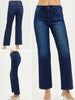 Laura Mid-Rise Ankle Straight Denim