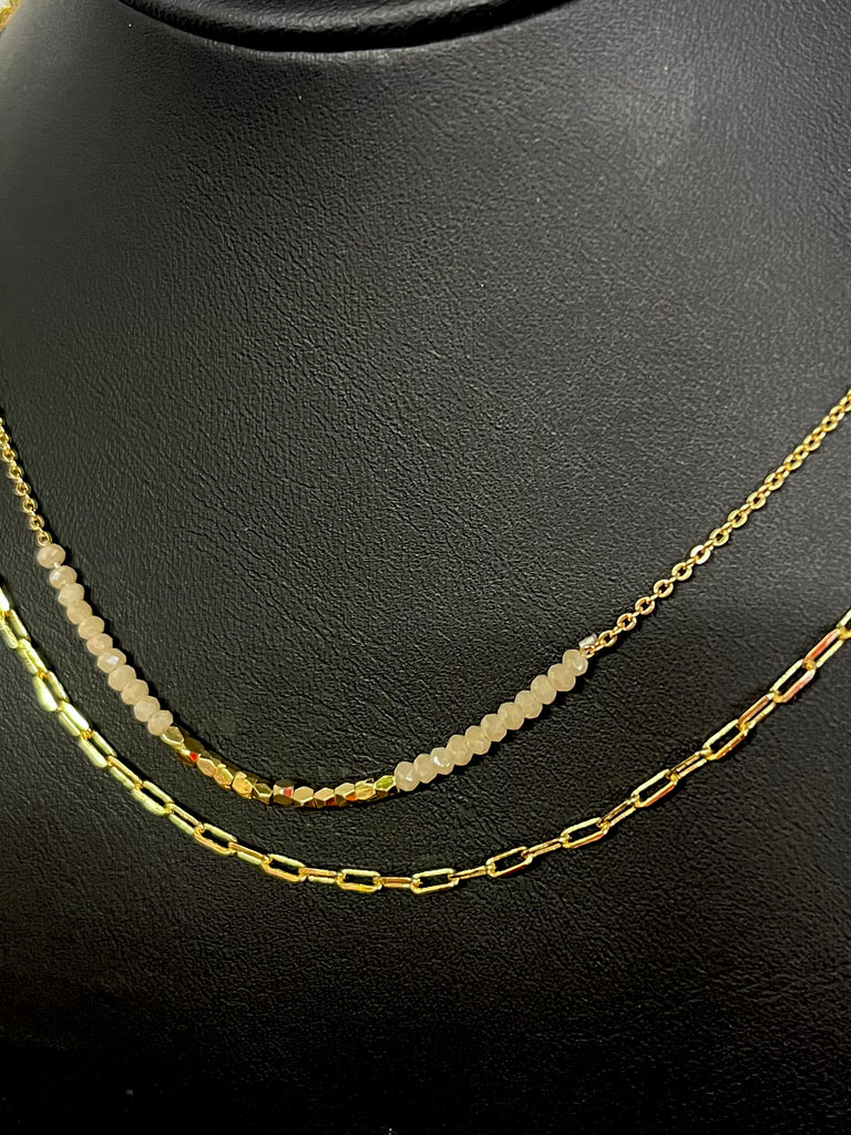 Trinity Double Chain Necklace