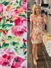 Marni Floral Short Sleeve Dress - Pink