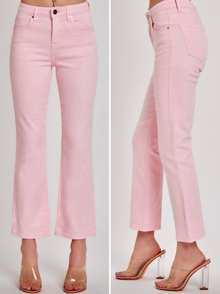 Chelsea Light Pink Straight Denim