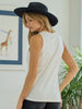 Sonya Heart On My Pocket Tank - Ivory