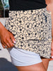 Rori Black/Cream Floral Skort