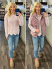 Tandie Soft & Fuzzy Sweater - Blush
