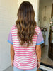 Kaleigh Pink Stripe Tee
