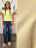 Kate Striped Tee - Yellow