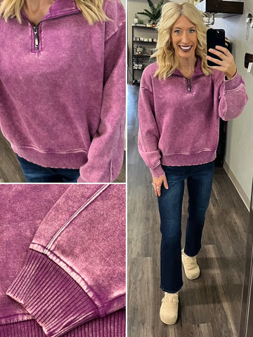 Melany Checker Fuzzy Cardigan