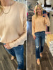 Loreli Spring Dolman Sweater - Peach