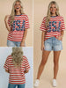 Shelly USA Red/White Striped T-Shirt