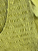 Grace Flutter Sleeve Dress - Chartreuse
