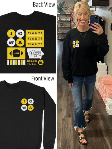 IOWA STATE Puff Gold Sweatshirt