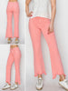 Lexie Mid-Rise Straight Step-Hem Denim - Flamingo