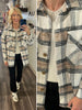 Marissa Plaid Shacket - Taupe/Black