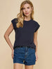 Aubree Short Sleeve Tee - Navy