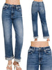 Jenae Straight Cuffed Denim